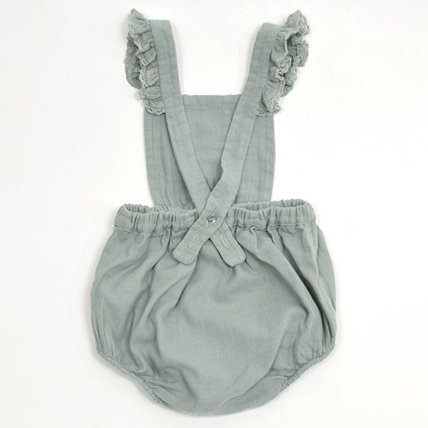 【SALE／30%OFF】オーガニックコットン ベビー サロペットロンパース Eva