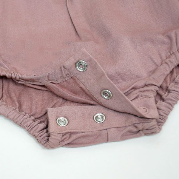 【SALE／30%OFF】オーガニックコットン ベビー サテンロンパース MADELYN(長袖)