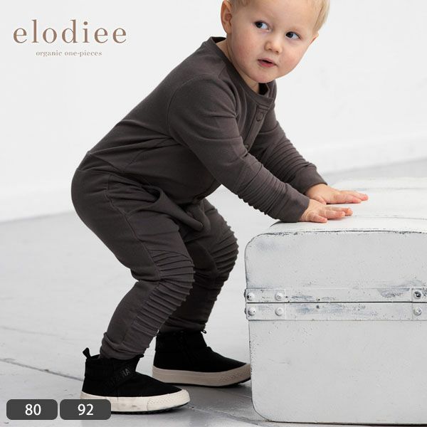 【SALE／40%OFF】オーガニックコットン ベビー フリースジャンプスーツ CASPAR(長袖)