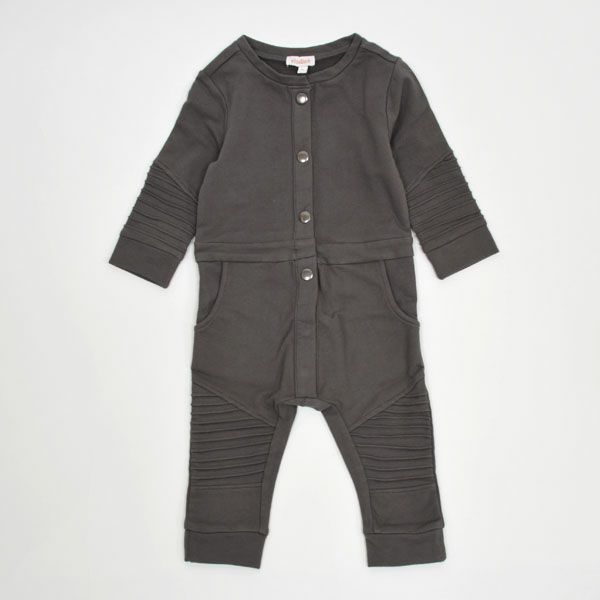 【SALE／40%OFF】オーガニックコットン ベビー フリースジャンプスーツ CASPAR(長袖)
