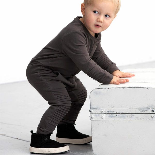 【SALE／40%OFF】オーガニックコットン ベビー フリースジャンプスーツ CASPAR(長袖)