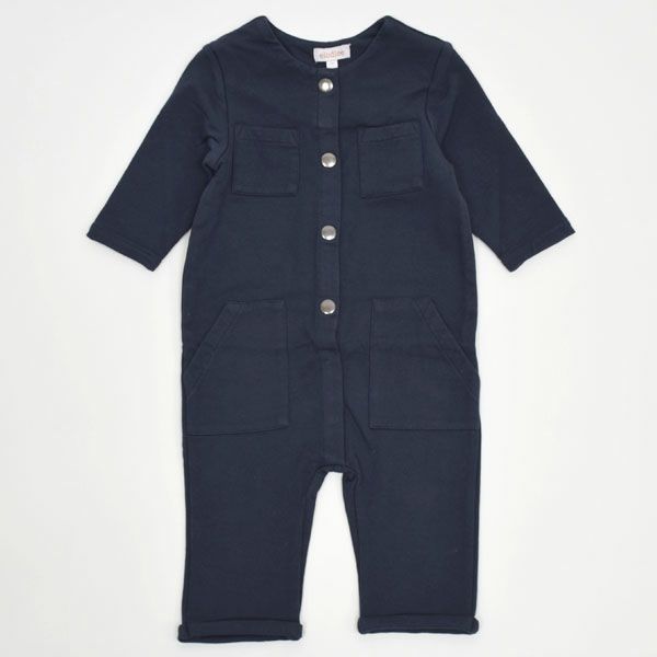 【SALE／40%OFF】オーガニックコットン ベビー フリースジャンプスーツ OLIVER(長袖)