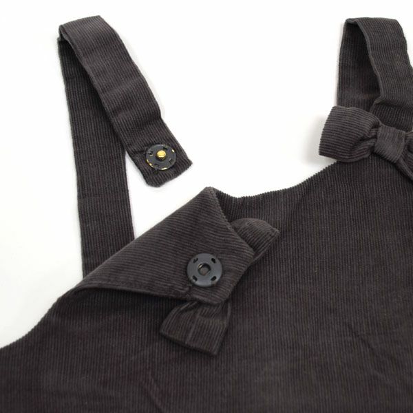 【SALE／40%OFF】オーガニックコットン ベビー コーデュロイスペンサードレス CATJA