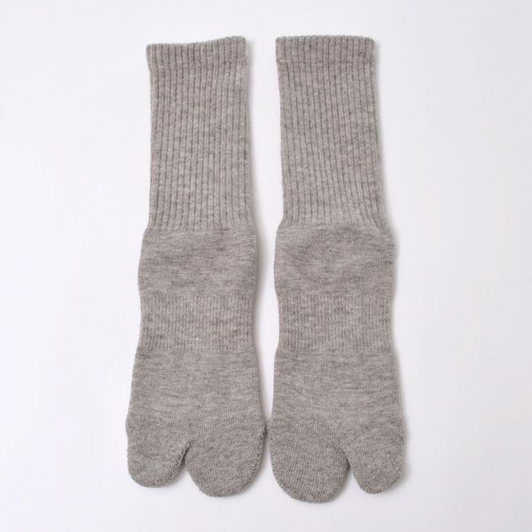 オーガニックコットン ヤク＆スーピマパイル足袋型ソックス