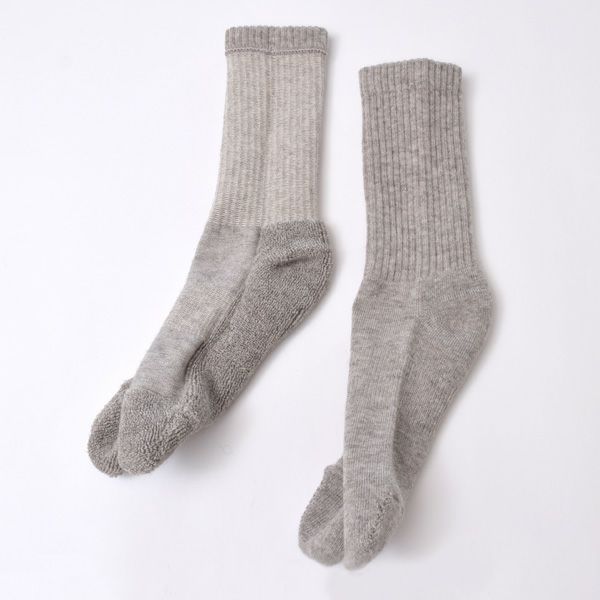 オーガニックコットン ヤク＆スーピマパイル足袋型ソックス