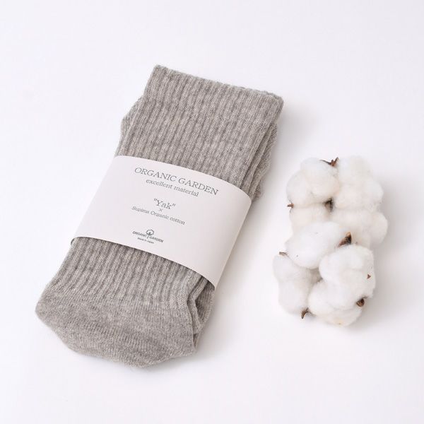 オーガニックコットン ヤク＆スーピマパイル足袋型ソックス