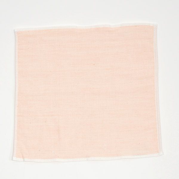 オーガニックコットン ガーゼ彩土染めハンドタオル