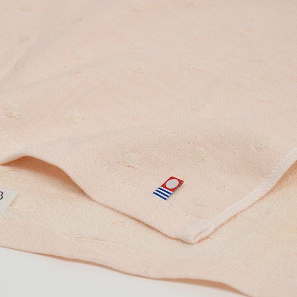 オーガニックコットン ガーゼ彩土染めドットフェイスタオル