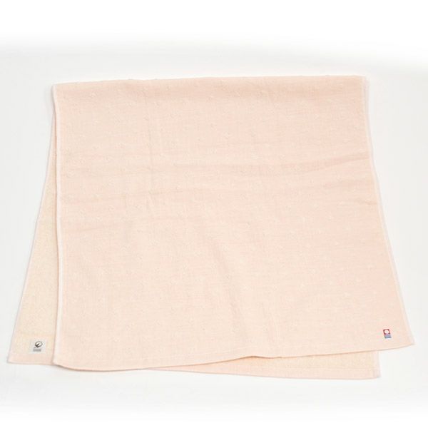 オーガニックコットン ガーゼ彩土染めドットバスタオル