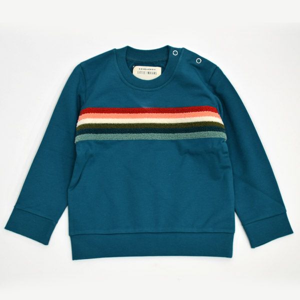 【SALE／40%OFF】オーガニックコットン キッズ裏起毛スウェットシャツRainbow(長袖)