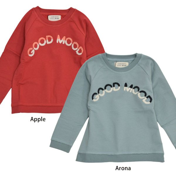 【SALE／40%OFF】オーガニックコットン キッズ裏起毛スウェットシャツGoodMood(長袖)