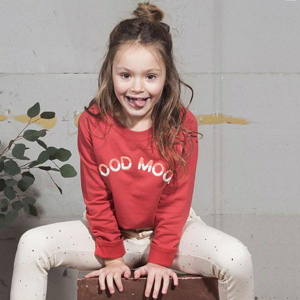 【SALE／40%OFF】オーガニックコットン キッズ裏起毛スウェットシャツGoodMood(長袖)