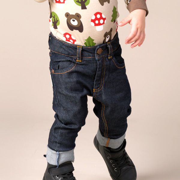【SALE／40%OFF】オーガニックコットン ベビー デニムパンツ