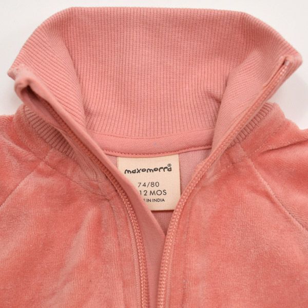 【SALE／40%OFF】オーガニックコットン キッズベロアジップアップカーディガン