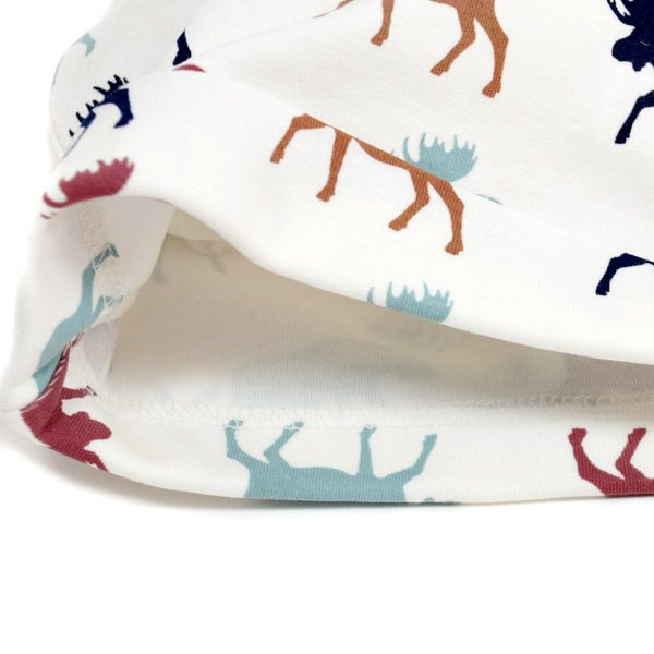 【SALE／40%OFF】オーガニックコットン ベビー結び帽 Moose