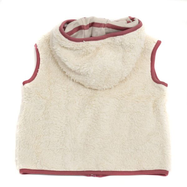 【SALE／40%OFF】オーガニックコットン キッズフード付きリバーシブルボアベスト