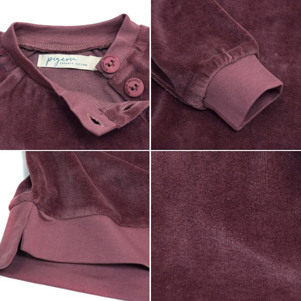 【SALE／40%OFF】オーガニックコットン キッズベロアウエットトップ