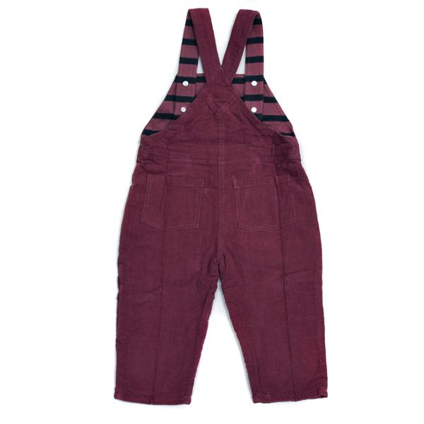 【SALE／30%OFF】オーガニックコットン キッズ裏地付きオーバーオール