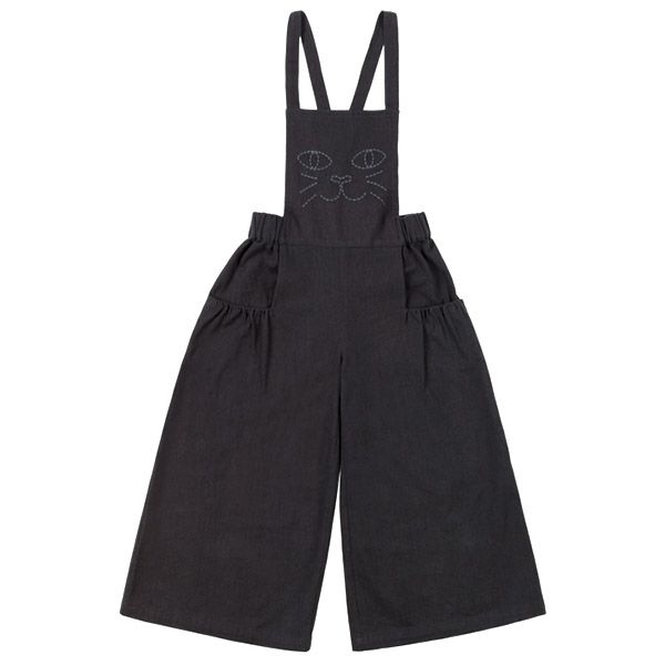 【SALE／40%OFF】オーガニックコットン キッズサロペットパンツ Cat