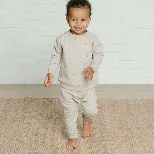 オーガニックコットン ベビー フリーススウェットシャツ(長袖)