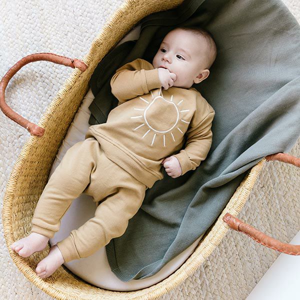 オーガニックコットン ベビー フリーススウェットシャツ(長袖)