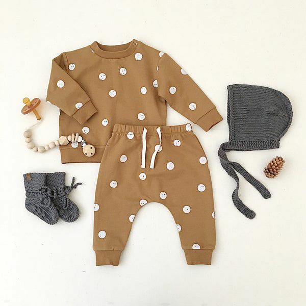 オーガニックコットン ベビー フリーススウェットシャツ(長袖)