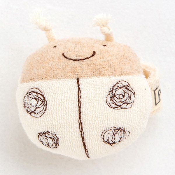 オーガニックコットン てんとうむしリストガラガラ