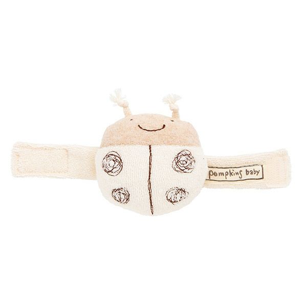 オーガニックコットン てんとうむしリストガラガラ