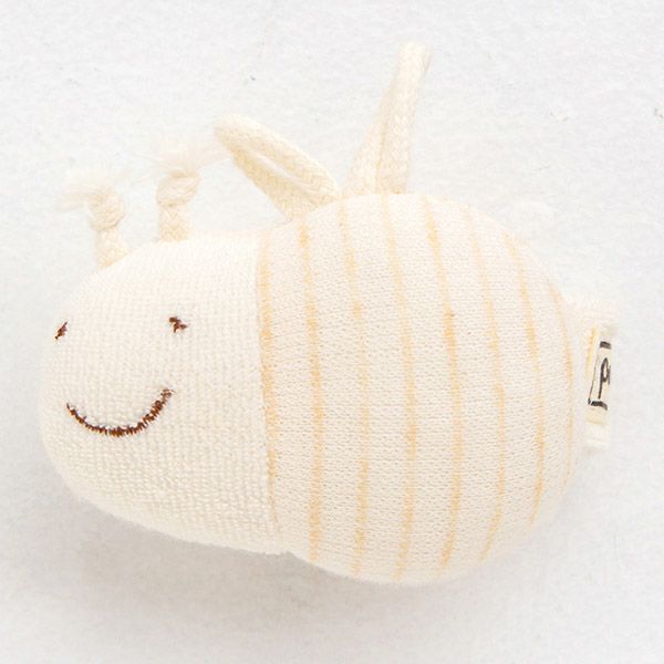 オーガニックコットン みつばちリストガラガラ