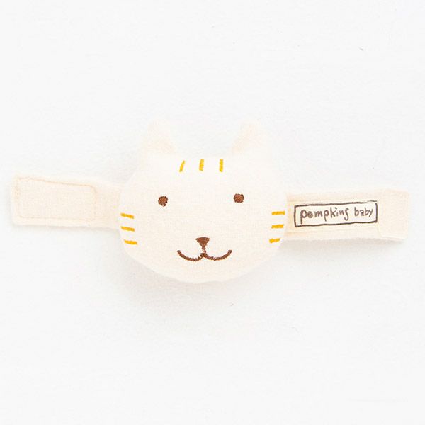 オーガニックコットン にゃんこリストガラガラ