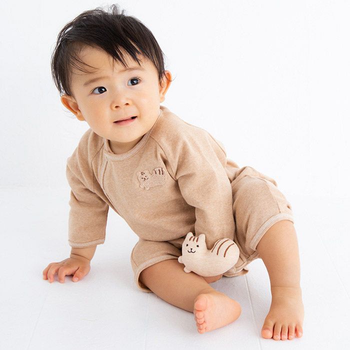 オーガニックコットン シマリスリストガラガラ