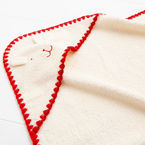 【SALE／20%OFF】オーガニックコットン ハマグリステッチパイルアフガン