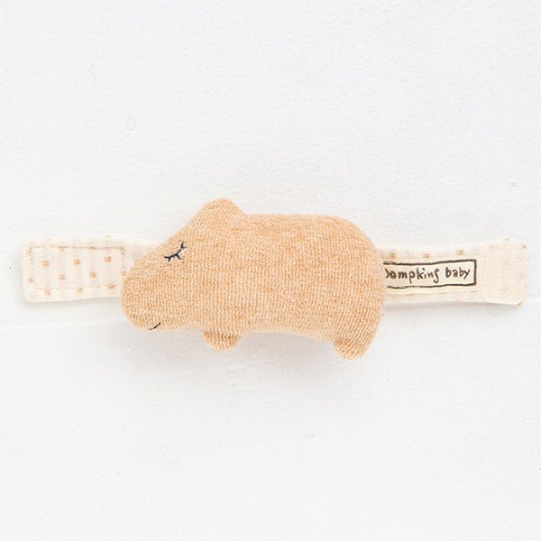 オーガニックコットン カピバラリストガラガラ