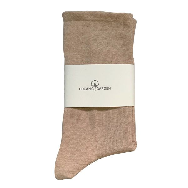 オーガニックコットン ゴムなしベーシックプレーンソックス