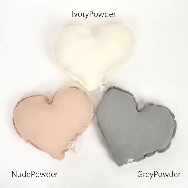 オーガニックコットン クッションピロー HEART