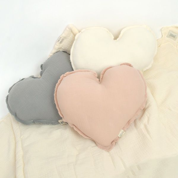 オーガニックコットン クッションピロー HEART