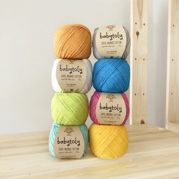 オーガニックコットン Supersoft Cotton yarn 50g Snow