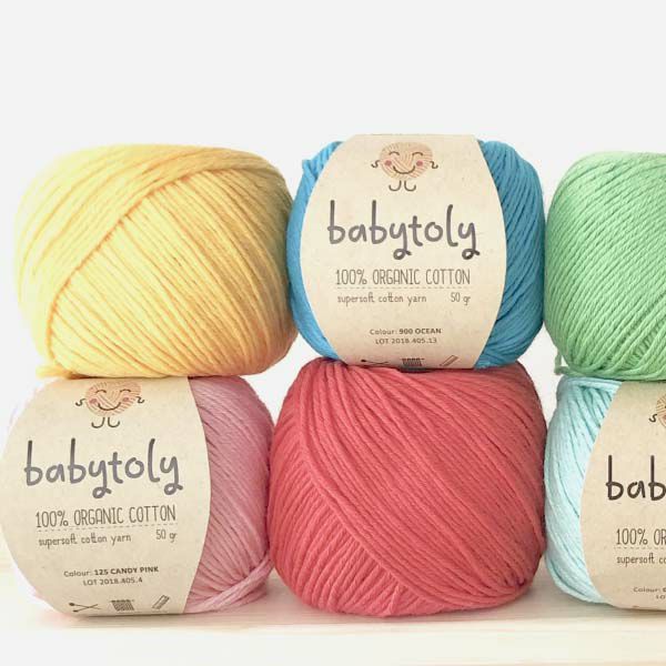 オーガニックコットン Supersoft Cotton yarn 50g Candy pink