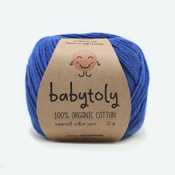 オーガニックコットン Supersoft Cotton yarn 50g Sapphire