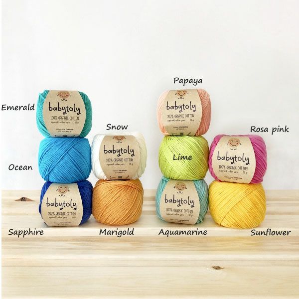オーガニックコットン Supersoft Cotton yarn 50g Sapphire