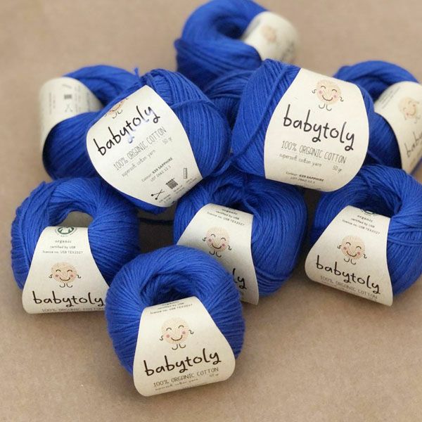オーガニックコットン Supersoft Cotton yarn 50g Sapphire