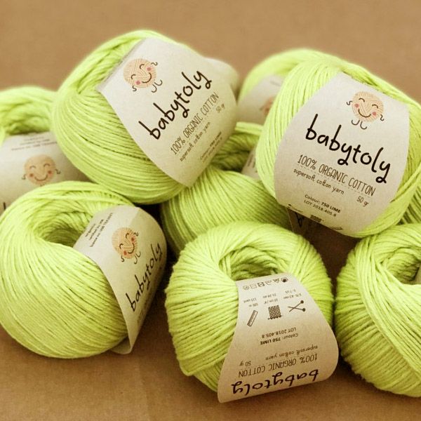 オーガニックコットン Supersoft Cotton yarn 50g Lime