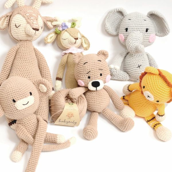 オーガニックコットン あみぐるみ Monkey