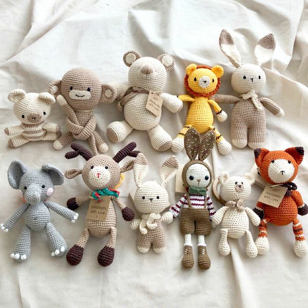 オーガニックコットン あみぐるみ Teddy Bear