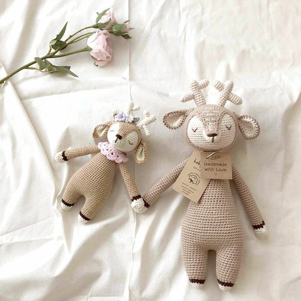 オーガニックコットン あみぐるみ Baby Deer