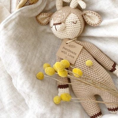 オーガニックコットン あみぐるみ Deer Sleep Friend