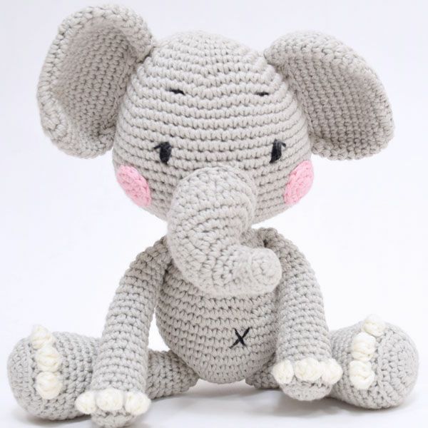オーガニックコットン あみぐるみ Elephant
