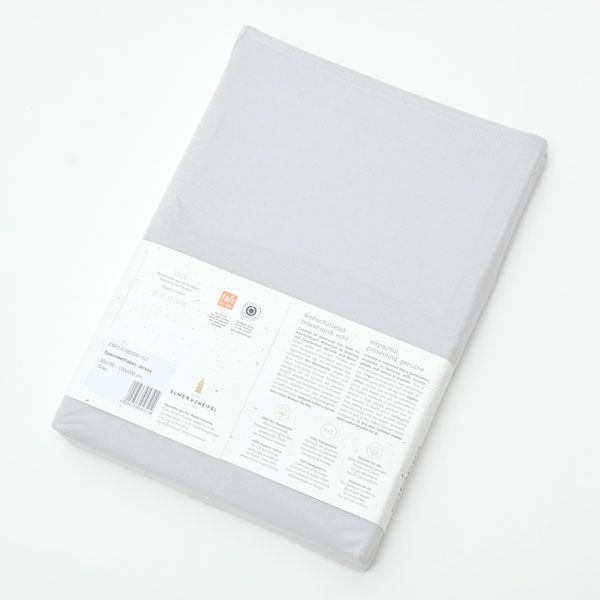 オーガニックコットン Jerseyフィットシーツ Grau 100×200