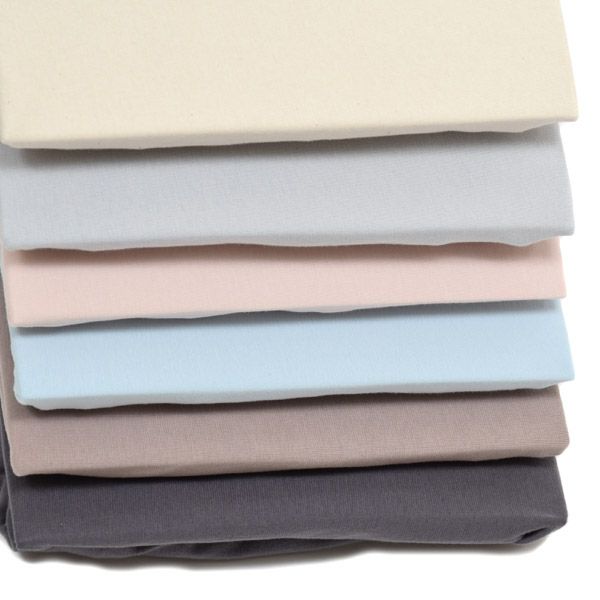 オーガニックコットン Jerseyフィットシーツ Sand 100×200