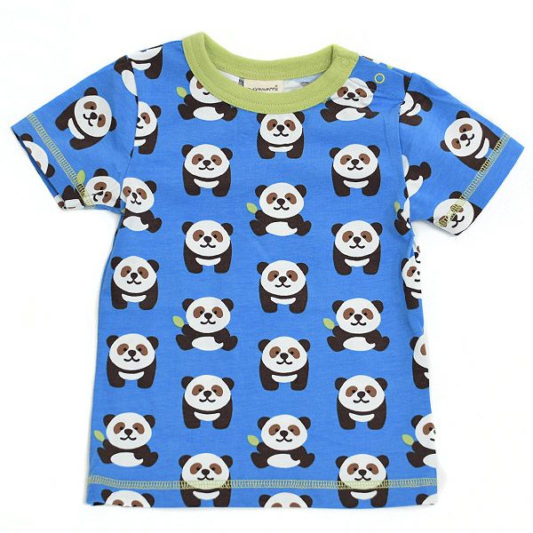 オーガニックコットン ベビーパジャマ（半袖）Playful Panda